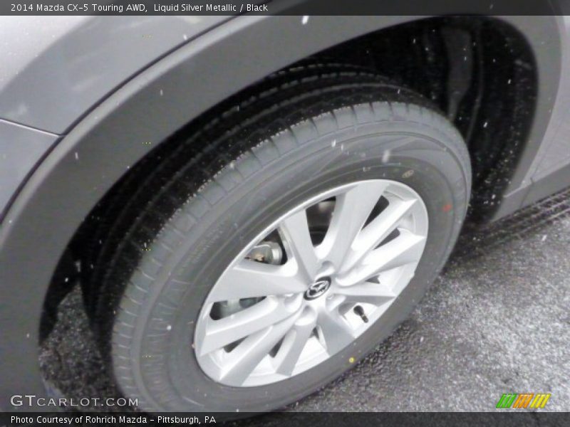 Liquid Silver Metallic / Black 2014 Mazda CX-5 Touring AWD