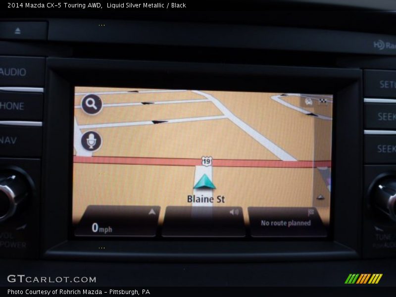 Liquid Silver Metallic / Black 2014 Mazda CX-5 Touring AWD
