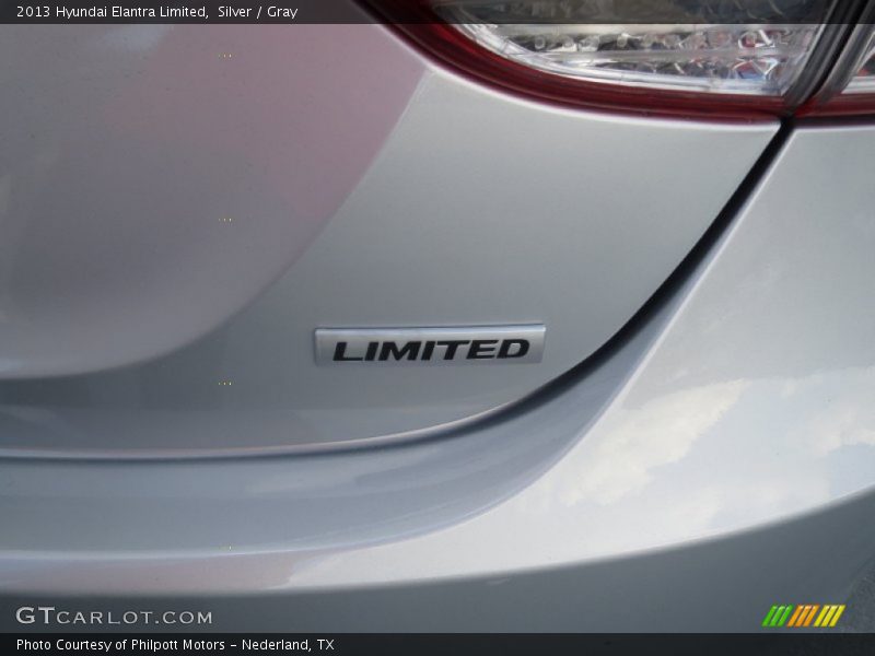 Silver / Gray 2013 Hyundai Elantra Limited