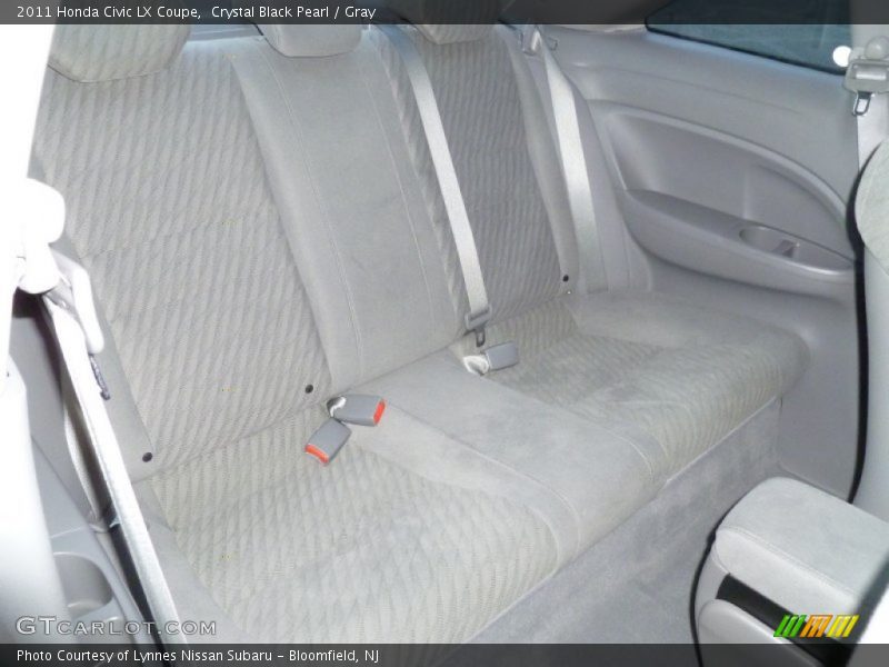 Crystal Black Pearl / Gray 2011 Honda Civic LX Coupe