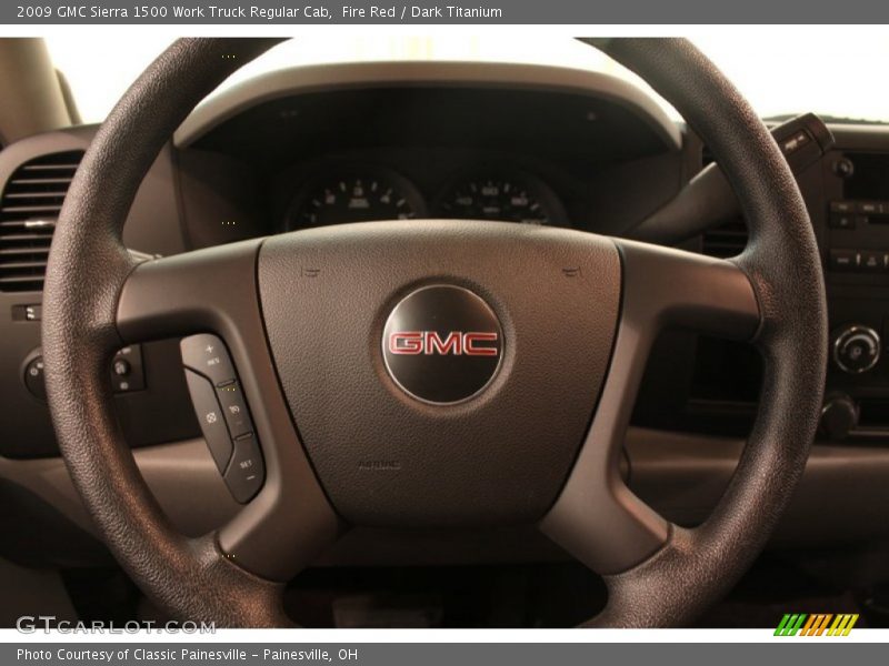 Fire Red / Dark Titanium 2009 GMC Sierra 1500 Work Truck Regular Cab