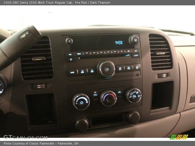 Fire Red / Dark Titanium 2009 GMC Sierra 1500 Work Truck Regular Cab