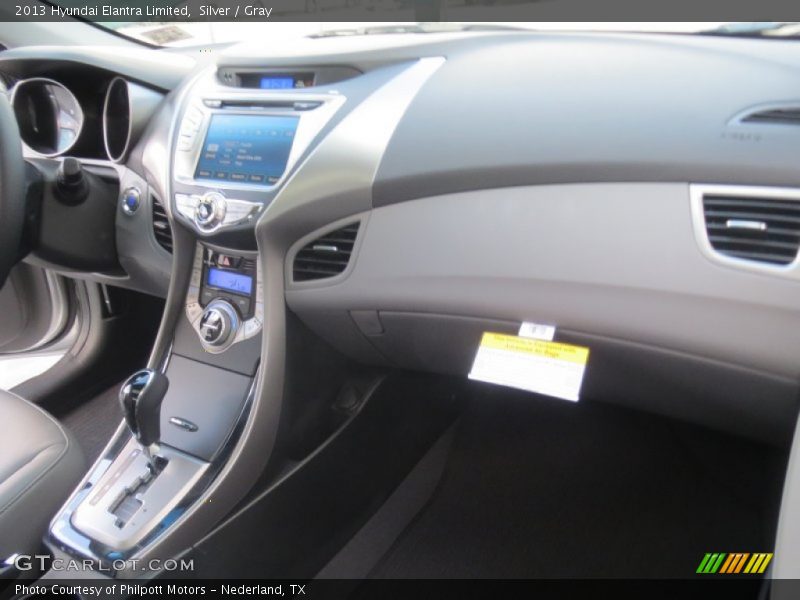 Silver / Gray 2013 Hyundai Elantra Limited