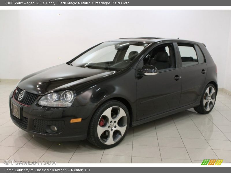 Black Magic Metallic / Interlagos Plaid Cloth 2008 Volkswagen GTI 4 Door