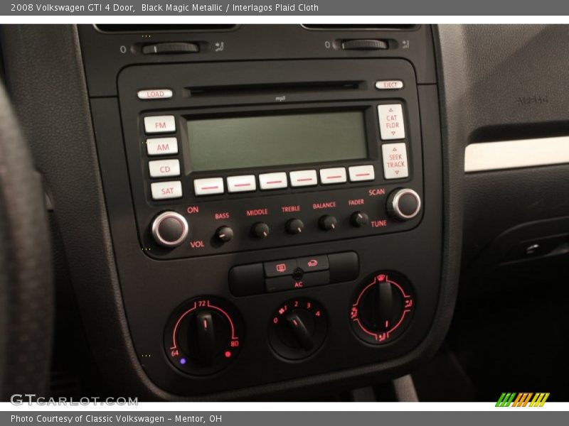 Controls of 2008 GTI 4 Door
