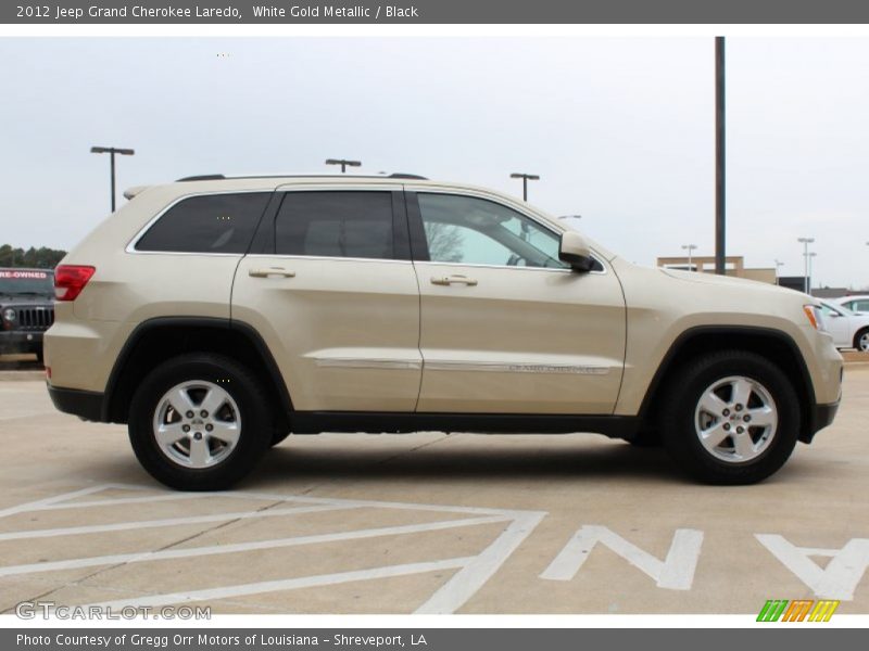 White Gold Metallic / Black 2012 Jeep Grand Cherokee Laredo
