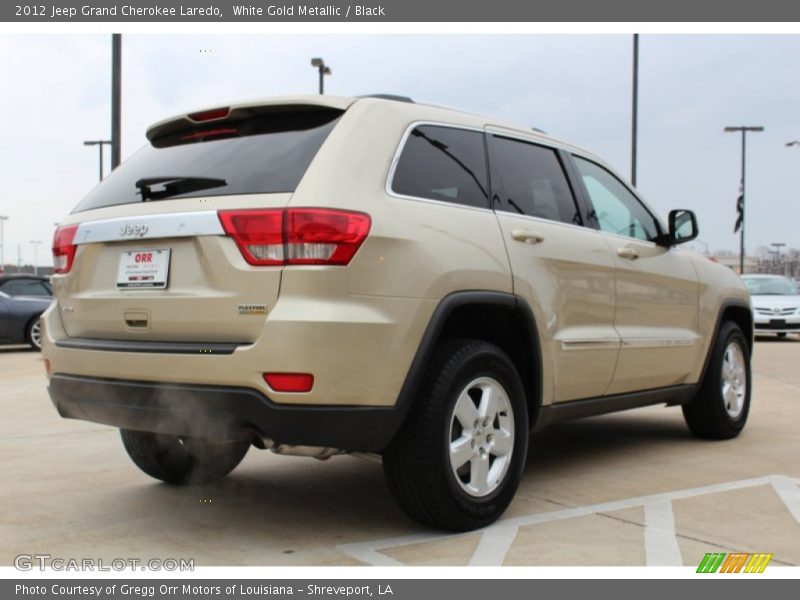 White Gold Metallic / Black 2012 Jeep Grand Cherokee Laredo