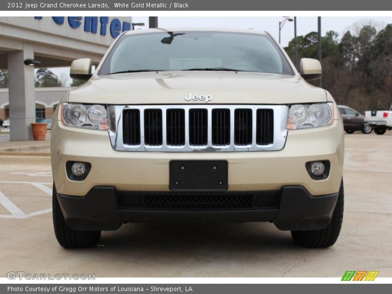 White Gold Metallic / Black 2012 Jeep Grand Cherokee Laredo