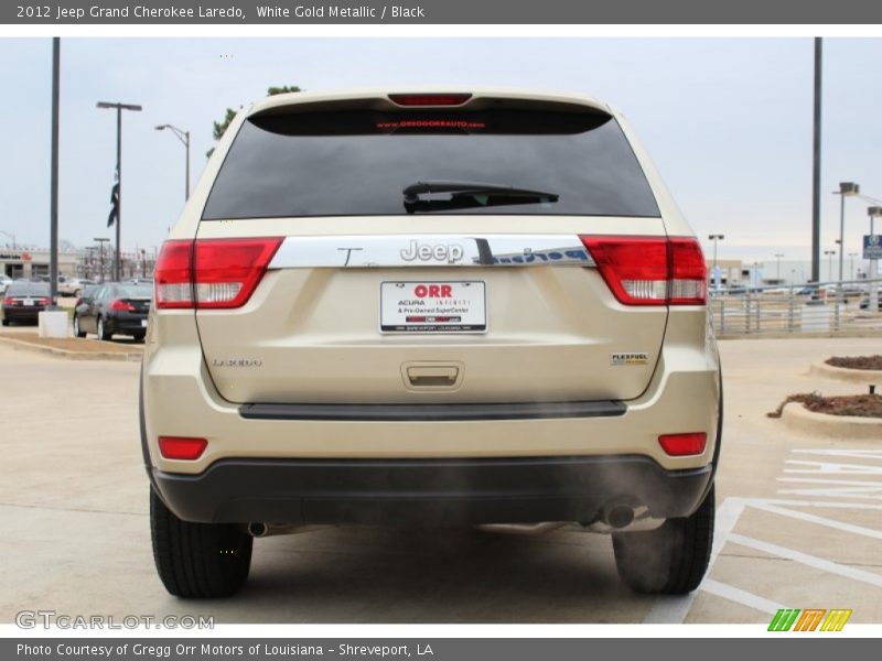 White Gold Metallic / Black 2012 Jeep Grand Cherokee Laredo