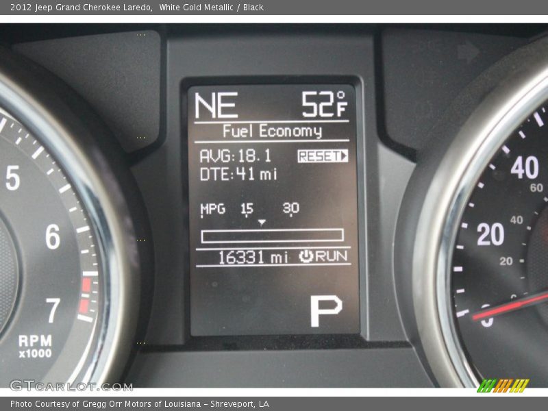 White Gold Metallic / Black 2012 Jeep Grand Cherokee Laredo