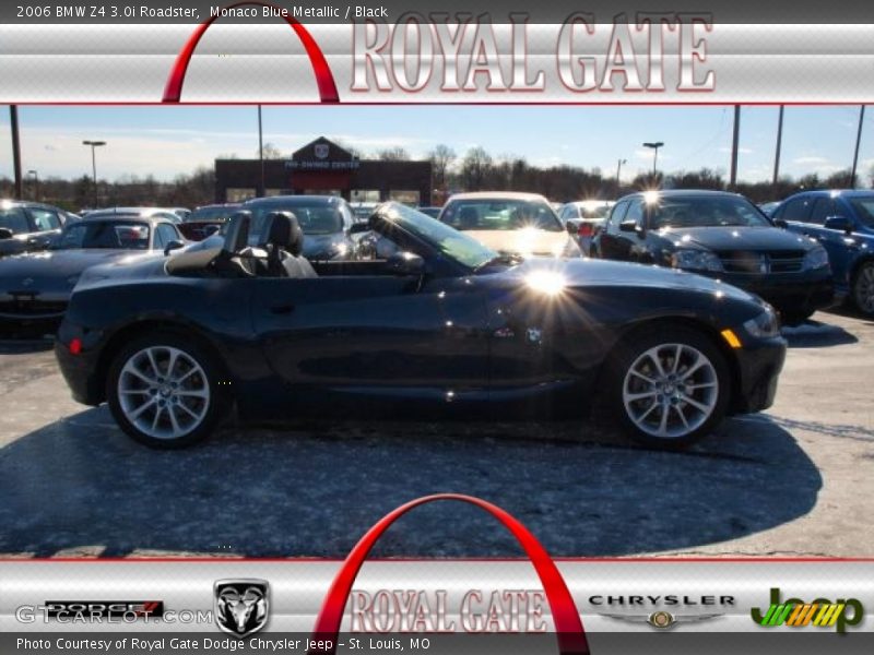 Monaco Blue Metallic / Black 2006 BMW Z4 3.0i Roadster