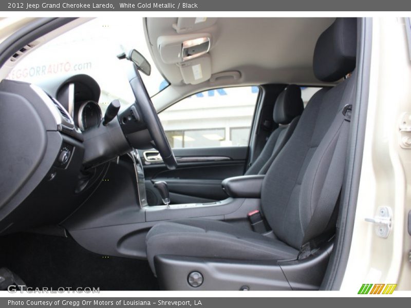 White Gold Metallic / Black 2012 Jeep Grand Cherokee Laredo