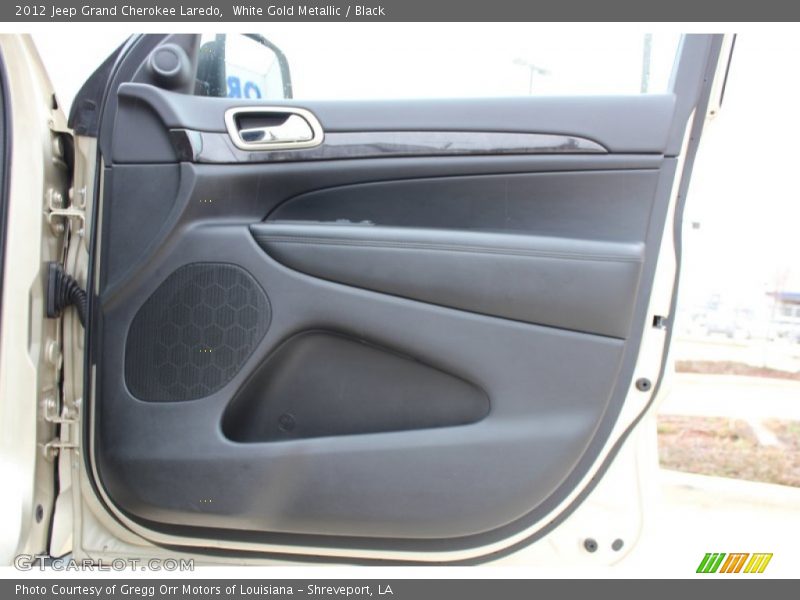 White Gold Metallic / Black 2012 Jeep Grand Cherokee Laredo