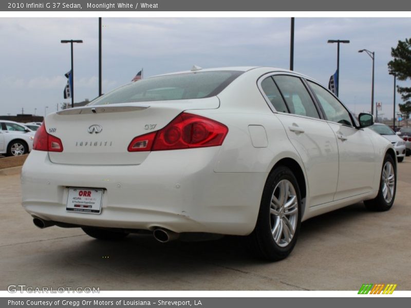 Moonlight White / Wheat 2010 Infiniti G 37 Sedan