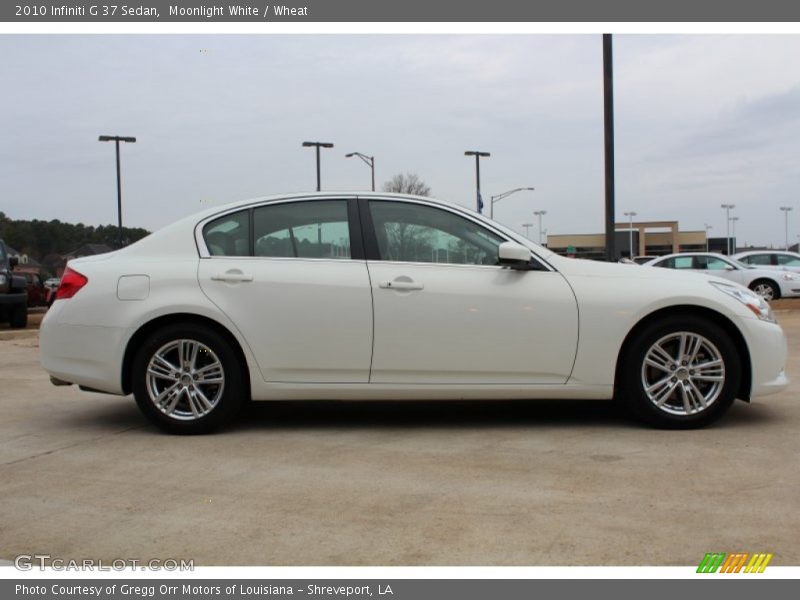 Moonlight White / Wheat 2010 Infiniti G 37 Sedan