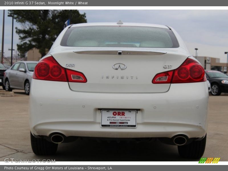 Moonlight White / Wheat 2010 Infiniti G 37 Sedan