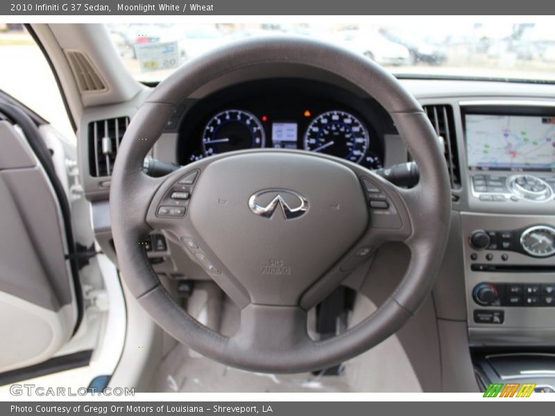 Moonlight White / Wheat 2010 Infiniti G 37 Sedan