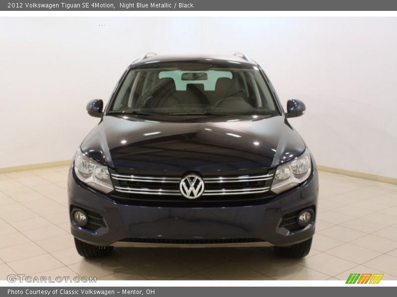 Night Blue Metallic / Black 2012 Volkswagen Tiguan SE 4Motion