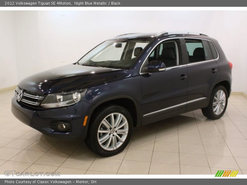 Night Blue Metallic / Black 2012 Volkswagen Tiguan SE 4Motion