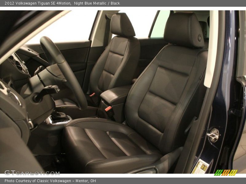 Night Blue Metallic / Black 2012 Volkswagen Tiguan SE 4Motion