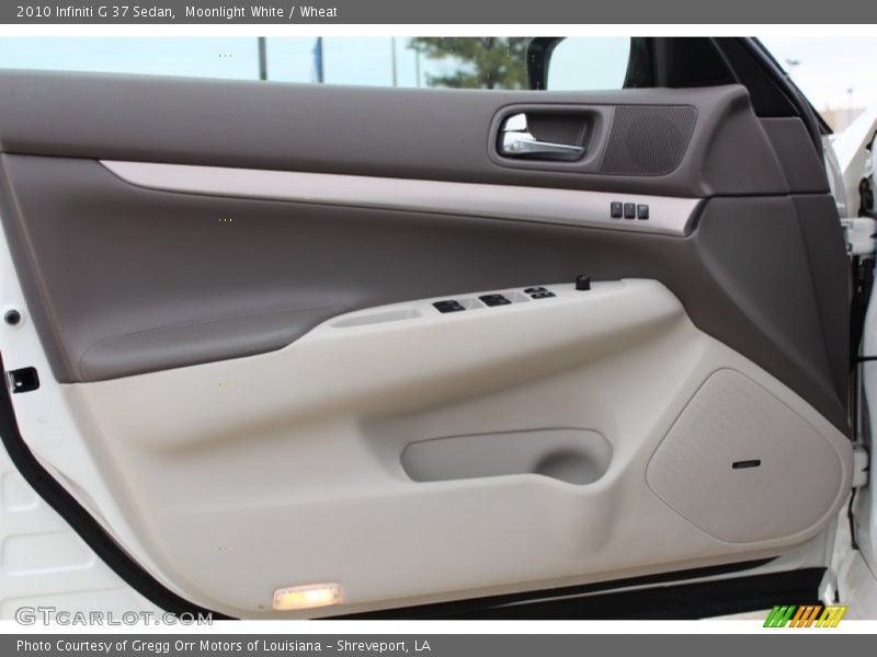 Moonlight White / Wheat 2010 Infiniti G 37 Sedan