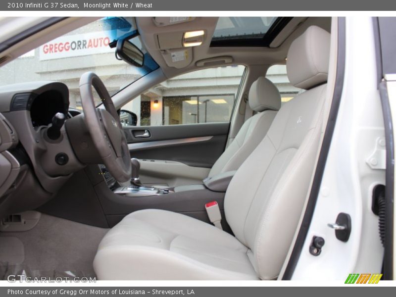 Moonlight White / Wheat 2010 Infiniti G 37 Sedan