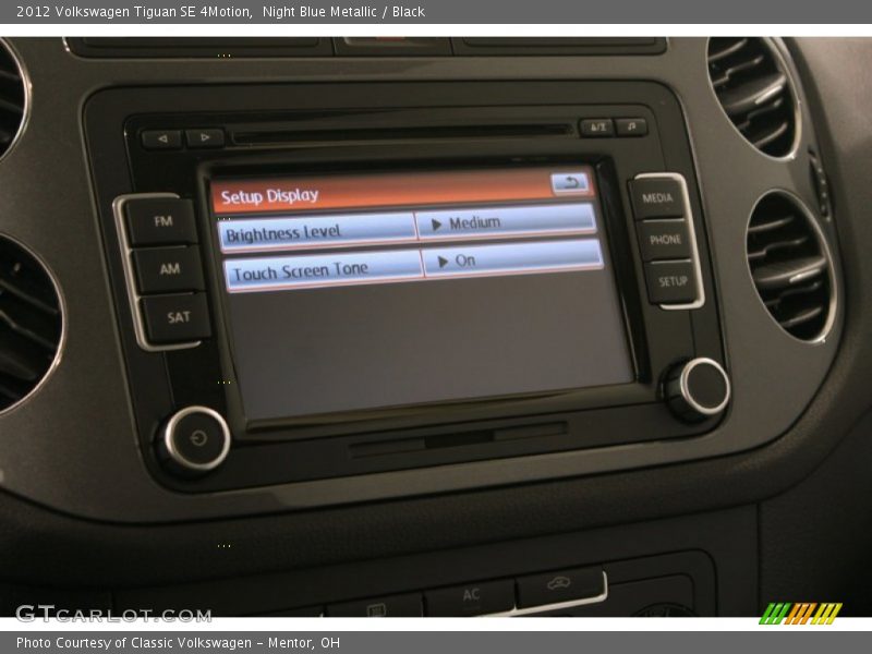 Night Blue Metallic / Black 2012 Volkswagen Tiguan SE 4Motion