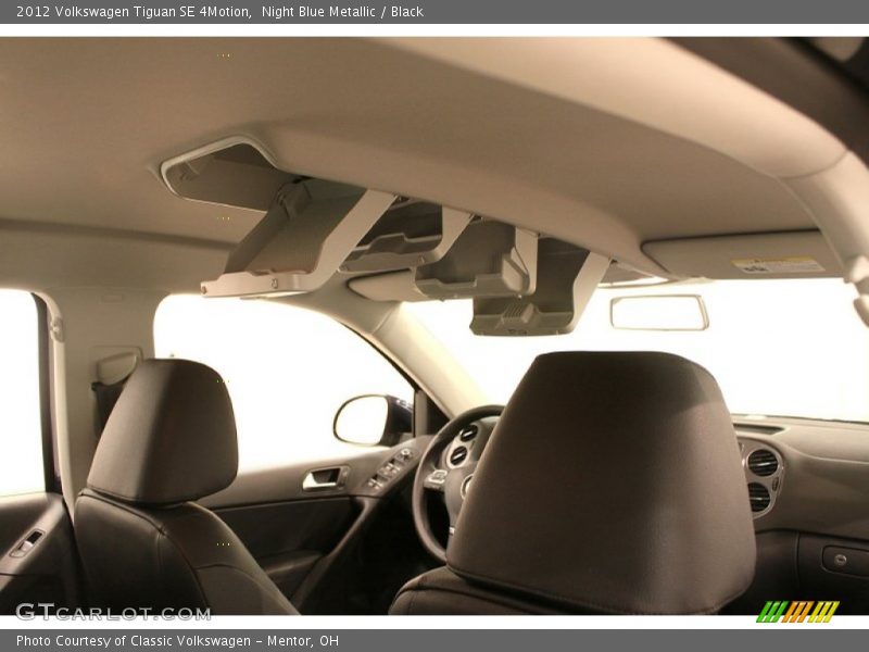 Night Blue Metallic / Black 2012 Volkswagen Tiguan SE 4Motion