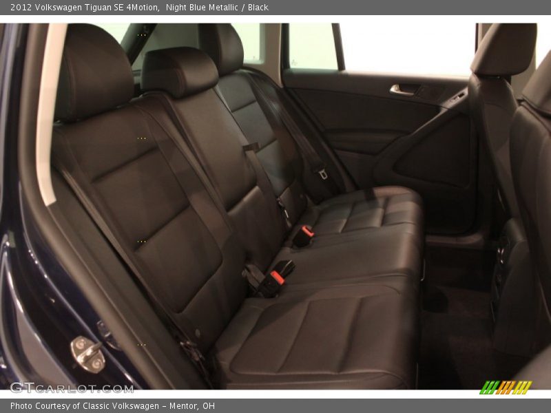 Night Blue Metallic / Black 2012 Volkswagen Tiguan SE 4Motion