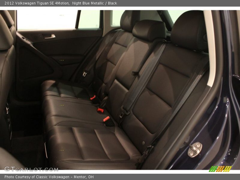 Night Blue Metallic / Black 2012 Volkswagen Tiguan SE 4Motion