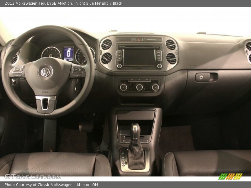 Night Blue Metallic / Black 2012 Volkswagen Tiguan SE 4Motion
