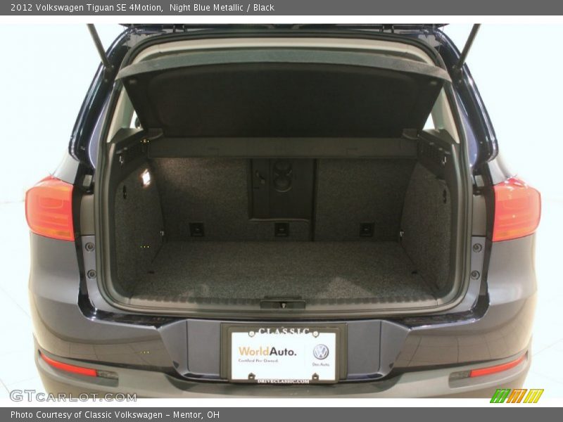 Night Blue Metallic / Black 2012 Volkswagen Tiguan SE 4Motion