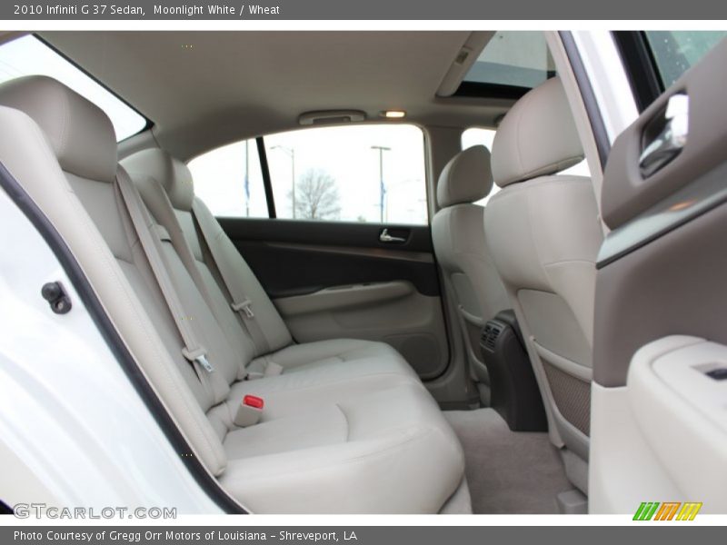 Moonlight White / Wheat 2010 Infiniti G 37 Sedan