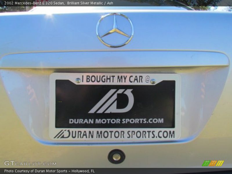Brilliant Silver Metallic / Ash 2002 Mercedes-Benz E 320 Sedan