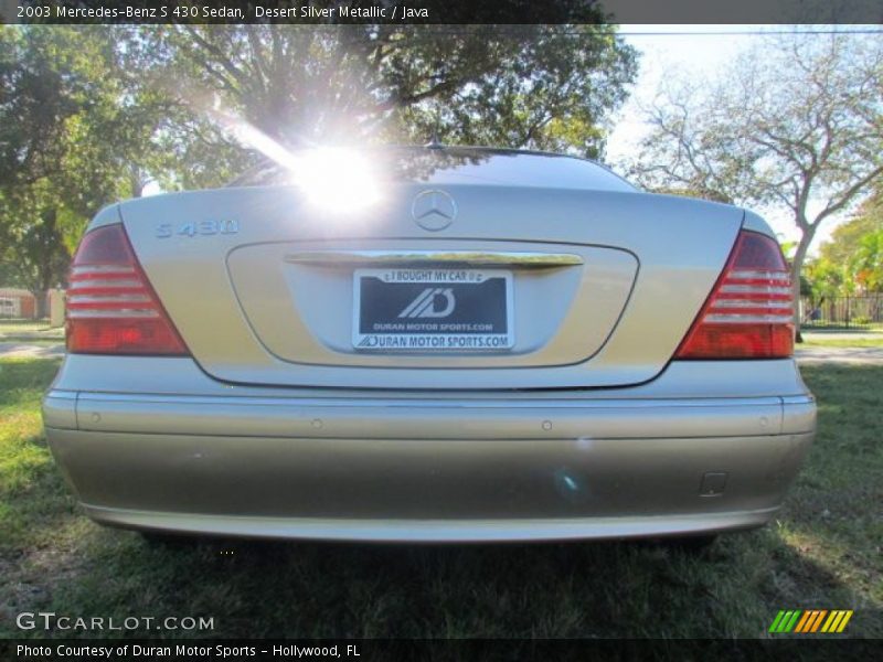 Desert Silver Metallic / Java 2003 Mercedes-Benz S 430 Sedan