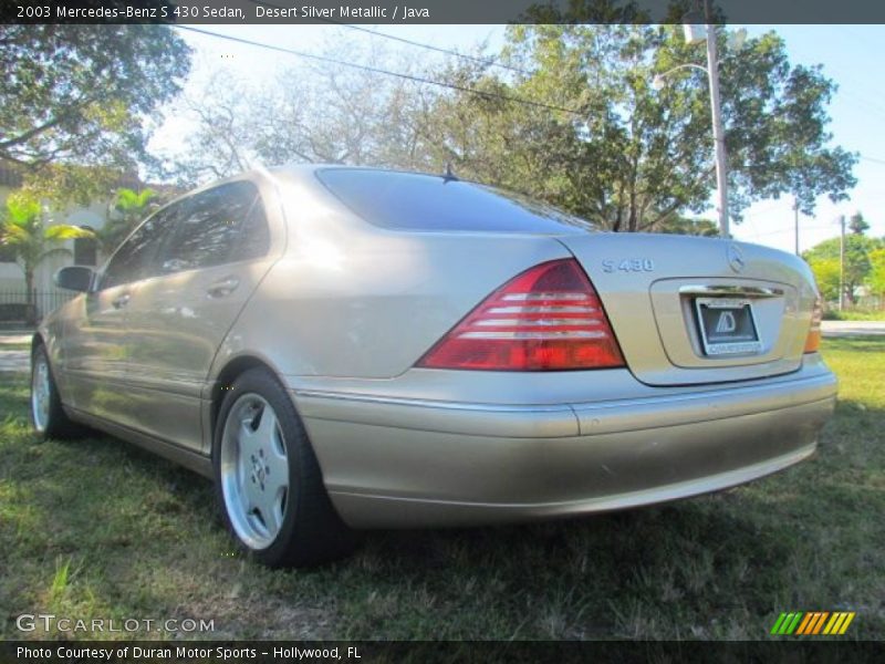 Desert Silver Metallic / Java 2003 Mercedes-Benz S 430 Sedan