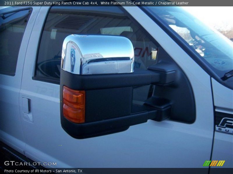 White Platinum Tri-Coat Metallic / Chaparral Leather 2011 Ford F350 Super Duty King Ranch Crew Cab 4x4