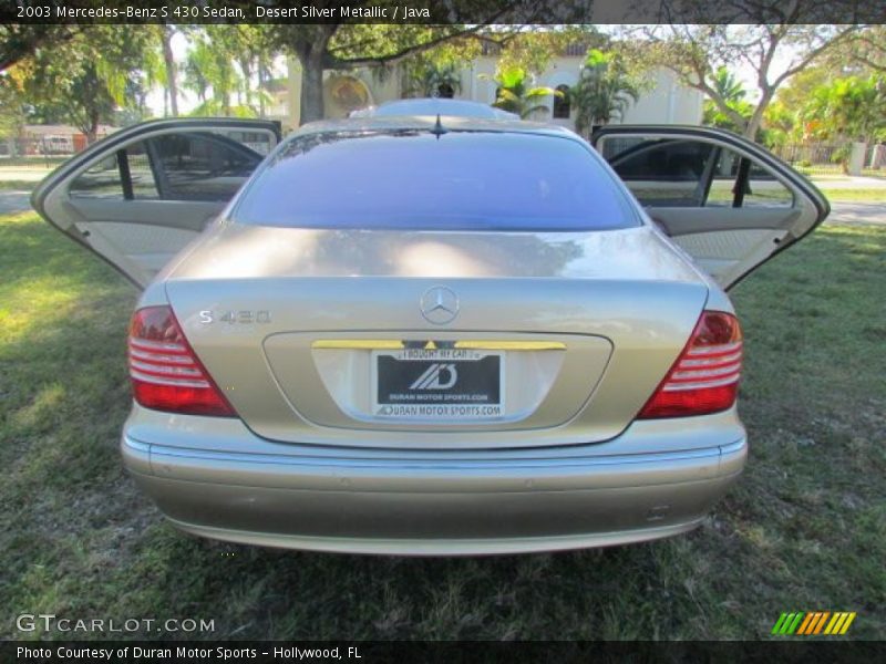 Desert Silver Metallic / Java 2003 Mercedes-Benz S 430 Sedan