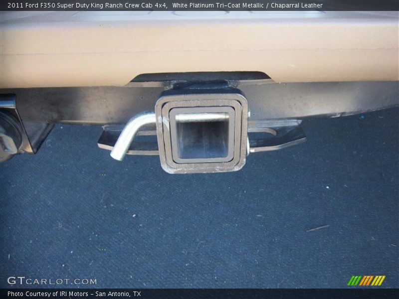 White Platinum Tri-Coat Metallic / Chaparral Leather 2011 Ford F350 Super Duty King Ranch Crew Cab 4x4