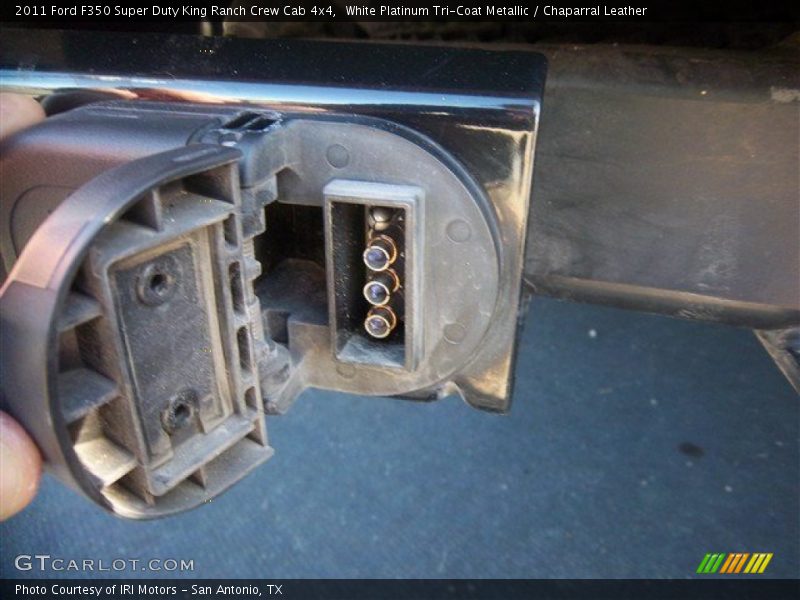 White Platinum Tri-Coat Metallic / Chaparral Leather 2011 Ford F350 Super Duty King Ranch Crew Cab 4x4