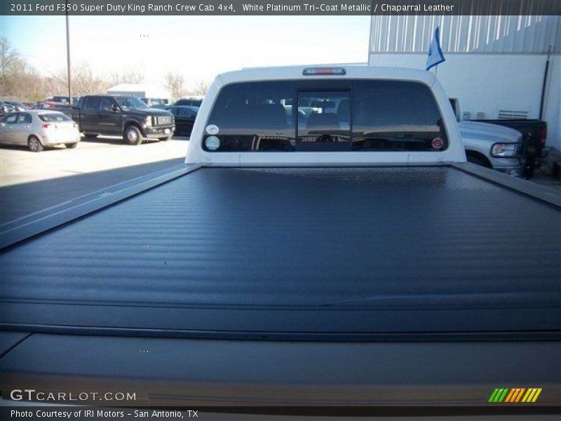 White Platinum Tri-Coat Metallic / Chaparral Leather 2011 Ford F350 Super Duty King Ranch Crew Cab 4x4