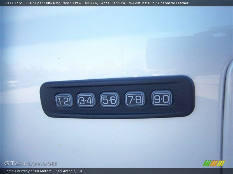White Platinum Tri-Coat Metallic / Chaparral Leather 2011 Ford F350 Super Duty King Ranch Crew Cab 4x4