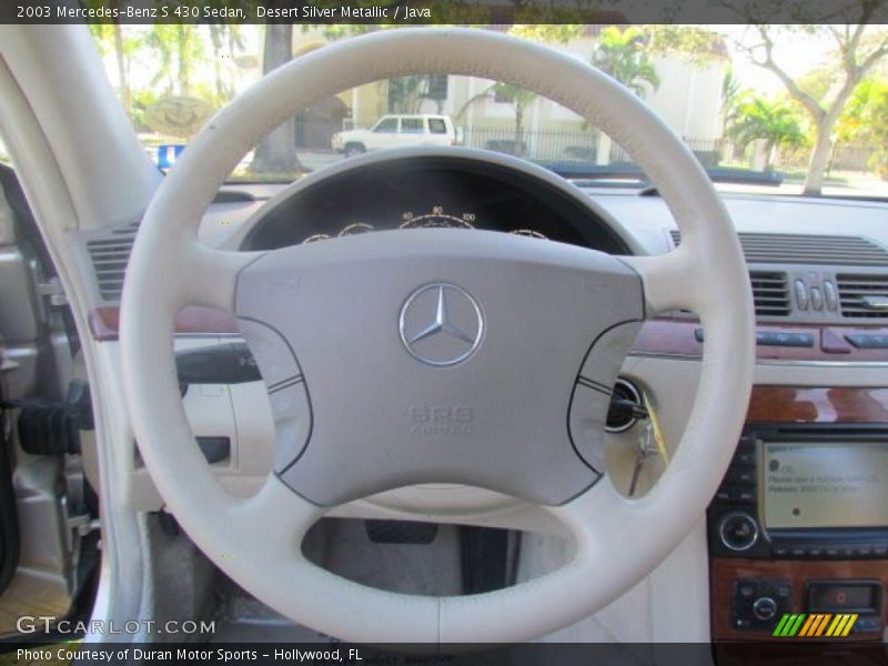 Desert Silver Metallic / Java 2003 Mercedes-Benz S 430 Sedan
