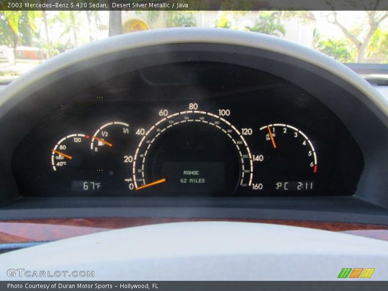 Desert Silver Metallic / Java 2003 Mercedes-Benz S 430 Sedan