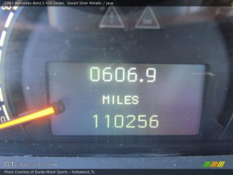Desert Silver Metallic / Java 2003 Mercedes-Benz S 430 Sedan