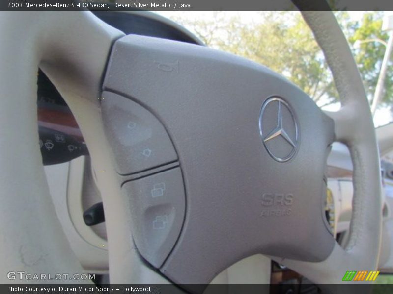 Desert Silver Metallic / Java 2003 Mercedes-Benz S 430 Sedan