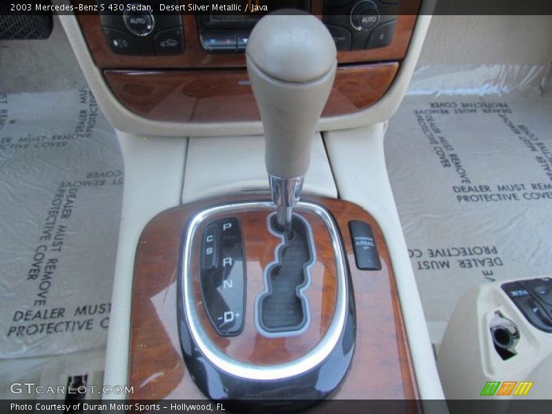 Desert Silver Metallic / Java 2003 Mercedes-Benz S 430 Sedan
