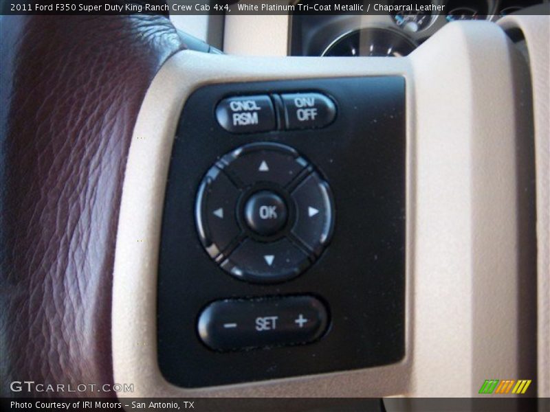 White Platinum Tri-Coat Metallic / Chaparral Leather 2011 Ford F350 Super Duty King Ranch Crew Cab 4x4
