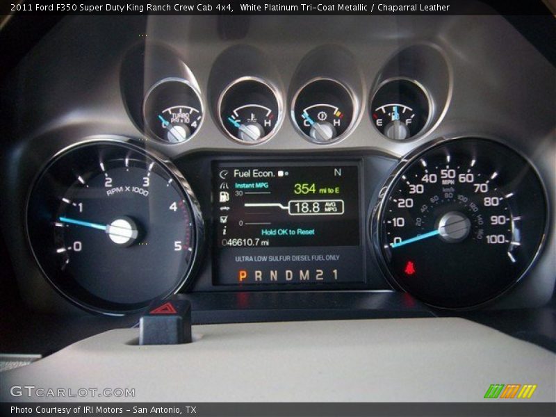  2011 F350 Super Duty King Ranch Crew Cab 4x4 King Ranch Crew Cab 4x4 Gauges