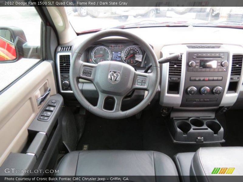 Flame Red / Dark Slate Gray 2012 Dodge Ram 1500 SLT Quad Cab